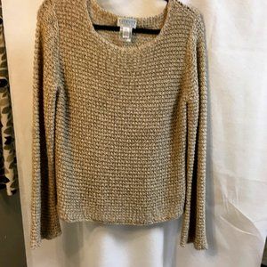 Talbots Tan Open-Weave Sweater Sz XL